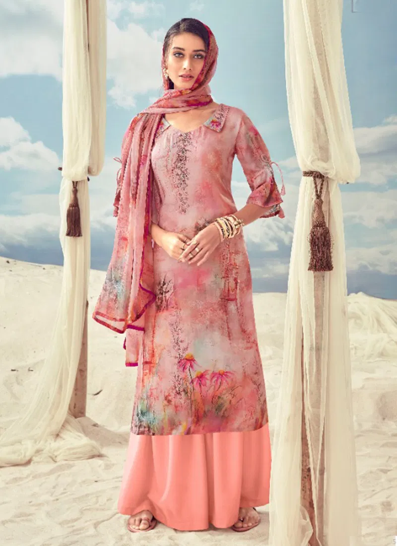 Aaisha Pure Jam Digital Print Diamond Swarovski  Work Plazo Suit Collection 486-001-010